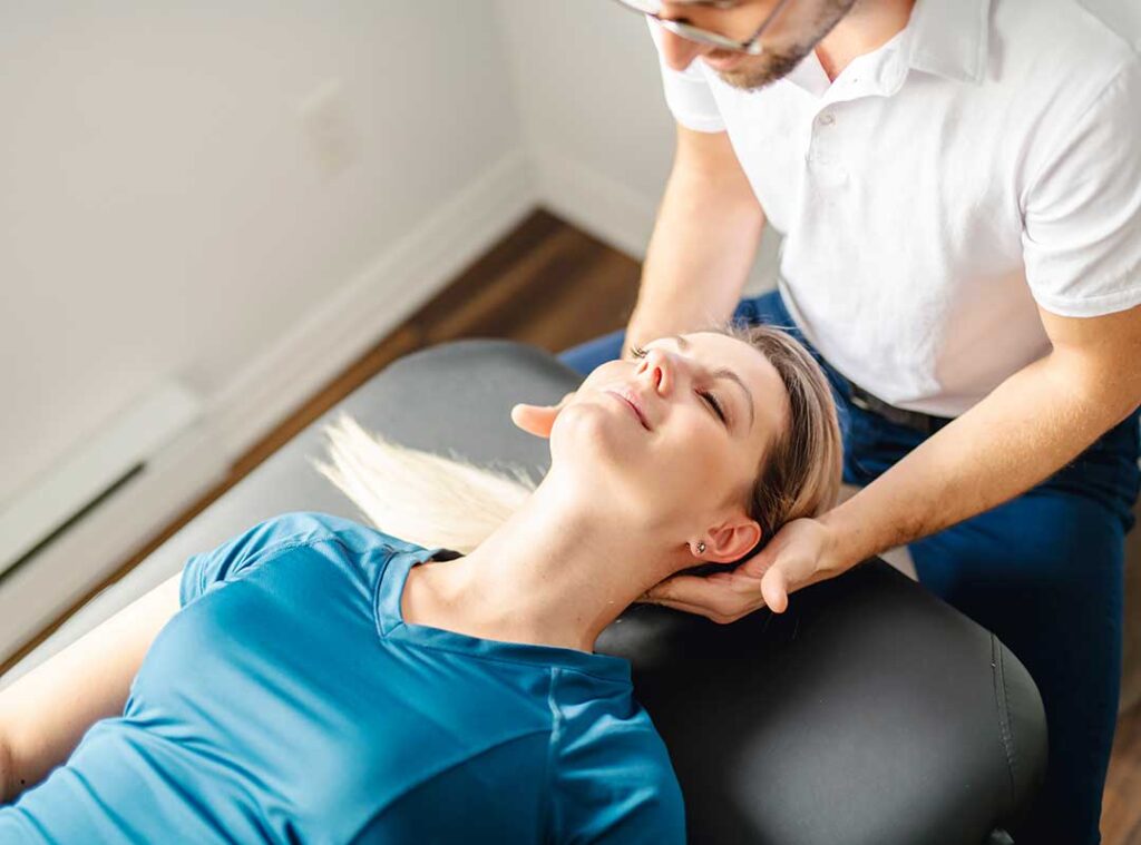Chiropractic photo from Adobe Stock